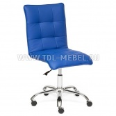 Кресло офисное Зеро Синяя искусственная кожа