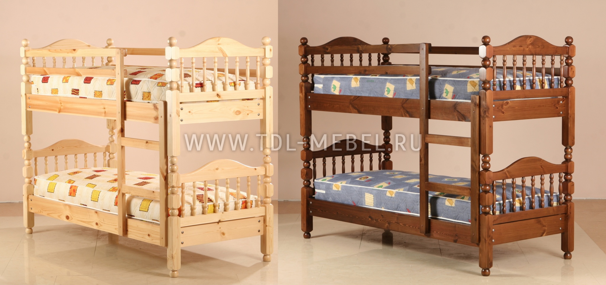 Кованная детская двухъярусная кровать