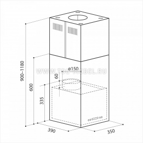 LEX TUBO QUATTRO ISOLA 350 INOX