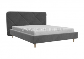 Кровать Лима   с основанием 140,160,180 см серый